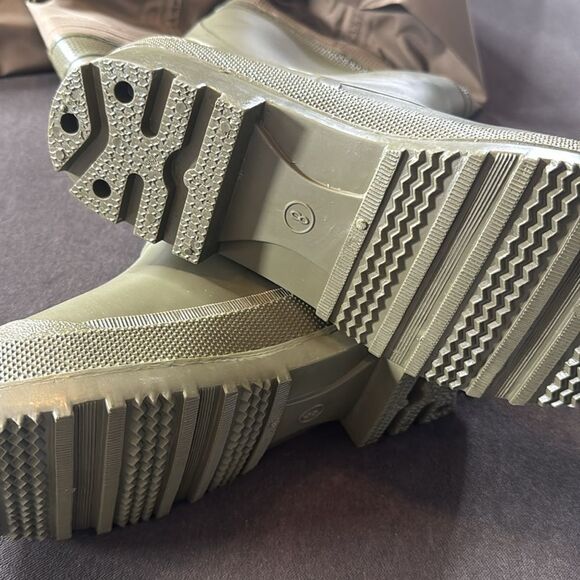 Hodgman PVC/Nylon Hip Wader with Cleated Sole Boot Size 8 NEW - Picture 8 of 9